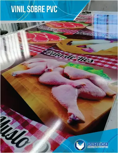 Vinil impreso sobre pvc